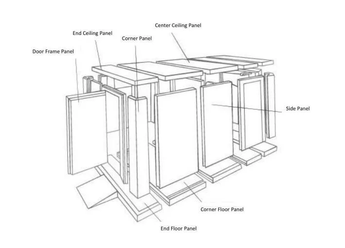 Sandwich Panel Blast Freezer Refrigeration Equipment Refrigerator Cold Room for Sale