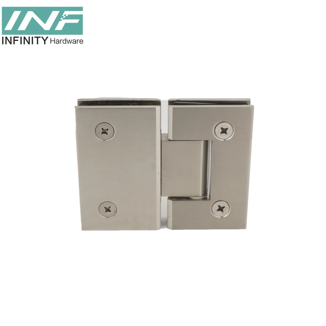 Adjustable 180 Degree Soft Close Curve Stainless Steel Zinc Alloy Frameless Glass Shower Door Pivot Hinge Bathroom Accessories