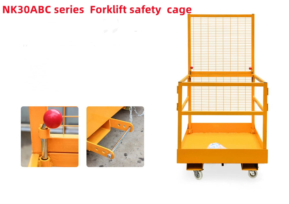 Fold-Down Forklift Man Basket Forklift Man Baskets Safety Cage with 300kg Capacity