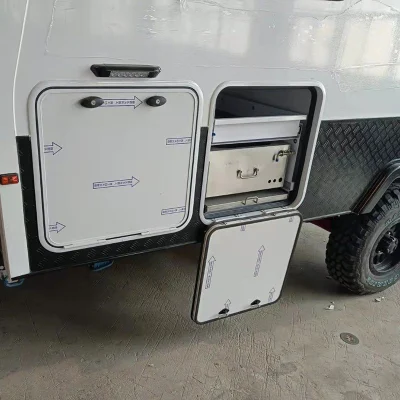 Auto Repuestos aluminio Alucamiento Puerta de acceso cerradura de cargo Almacenamiento del compartimiento de equipaje para remolque móvil de caravana