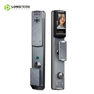Tuya Cerradura de puerta inteligente, cerradura inteligente con WiFi y reconocimiento facial 3D, contraseña, tarjeta IC, forma de desbloqueo
