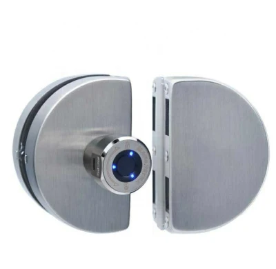 Bluetooth segura biométrico de huellas dactilares no perforar la puerta de cristal de bloqueo inteligente