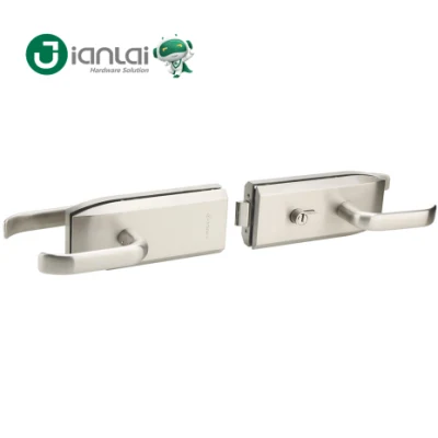 Aleación de zinc de entrada de la Oficina de doble cara Lockset Bloqueo de la empuñadura de puerta de vidrio