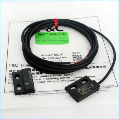 Interruptor magnético de puerta Fmc01 Contacto Reed Tipo 5-30VDC Luz roja Con CE