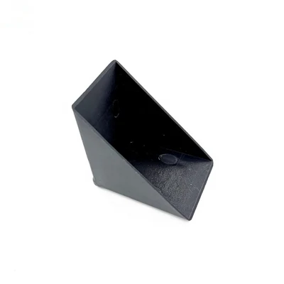 45*45*8mm Negro Triángulo forma plástico esquina protectores cubre protectores