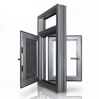 Ventana de doble acristalamiento Ventanas de aluminio con ventana metálica
