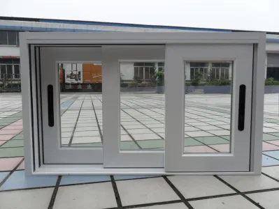  Ventana deslizante de aluminio con Mosquitera y barra de seguridad