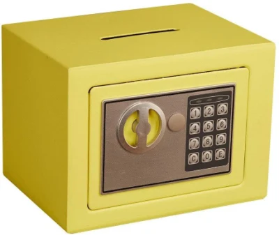 Mini Caja de acero de la moneda electrónica Dinero Seguro Hogar Caja de seguridad de la Oficina para el Dinero