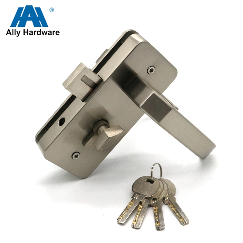 Wholesale Toughened Double 12mm Glass Door Lock with Handle