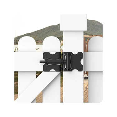 Adjustable Self-Closing Farm Wood/Vinyl/PVC Fence Gate Post Hinge and Door Latch Hardware