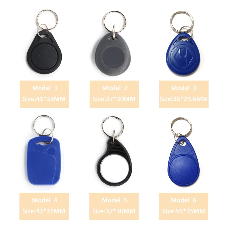 Customizable Printing &Size Lf125kHz T5577 IC RFID Key Tag Uid Changeable ABS Plastic Keyfob