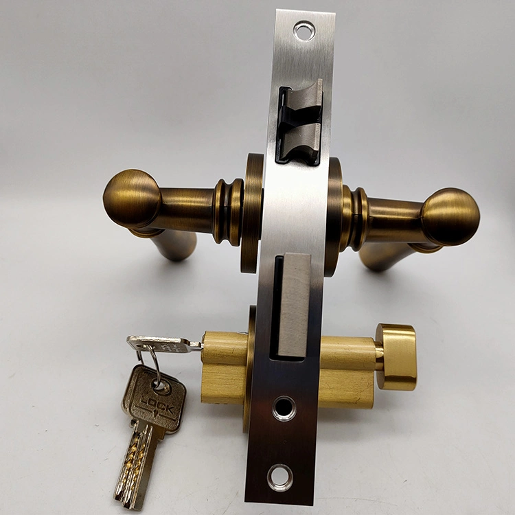 Classical Style Ab Hollow Style Zamak Door Handle Lock