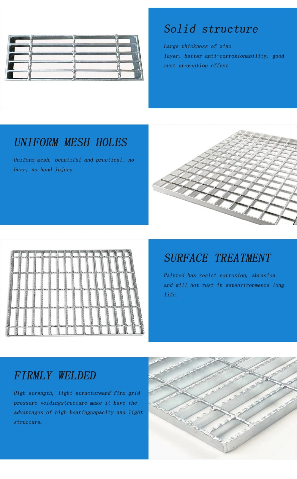 Galvanized Steel Window Well Top Grates 42&quot; X 2&quot; Hot Dipped Galvanized Grating Steel Steel Grating