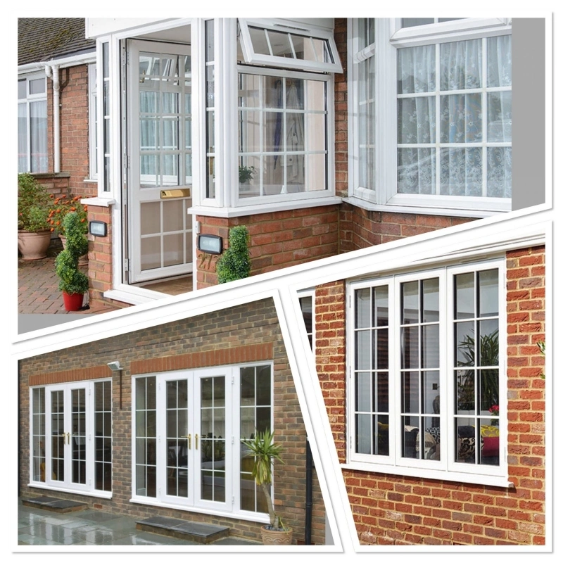 UPVC PVC Plastic Swing Windows UPVC Aluminum Windows Doors