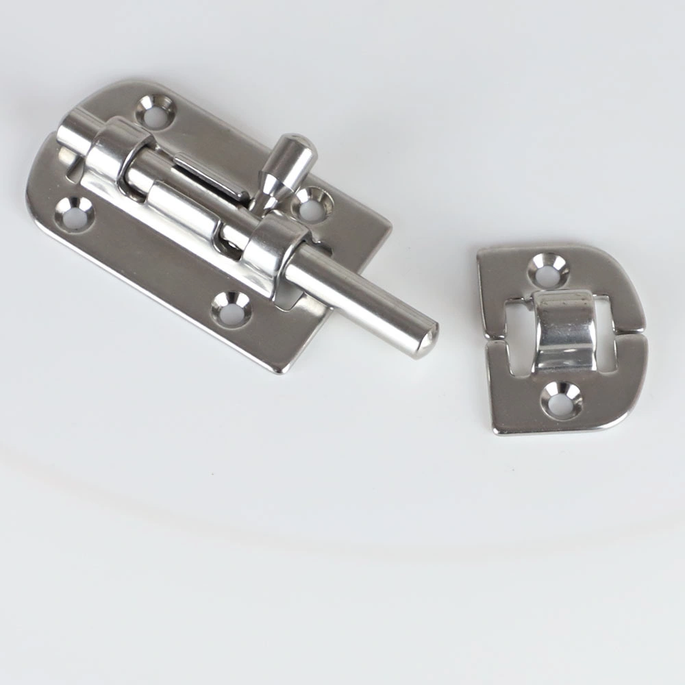 Marine Hardware Door Latch Sliding Lock Stainless Steel 316 Boat Bar Security Sliding Lock Marine Door Bolt Door Buckle