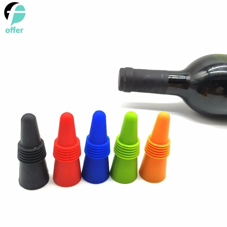 Novelty Silicone Wine Bottle Stoppers Beer Wine Cork Plug Cover Kitchen