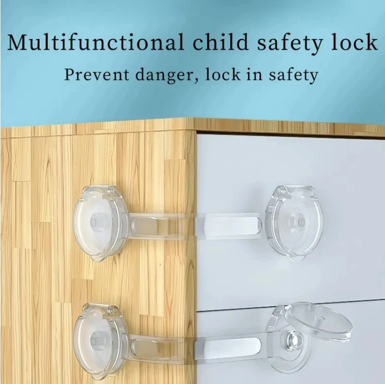 Child Safety Strap Locks Baby Locks for Cabinets and Drawers Adhesive Pads No Drilling Required Baby Safety Locks