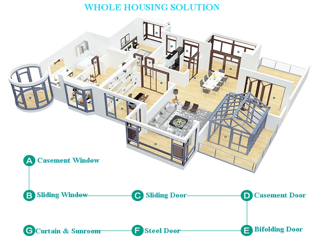 House Hurricane Impact Soundproof Fibre Plastic UPVC Double Glazed Glass Awning Casement Windows From Doors and Windows Manufacturers in Foshan China