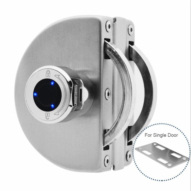 Safe No Drilling Intelligent Fingerprint Biometric Glass Door Smart Lock
