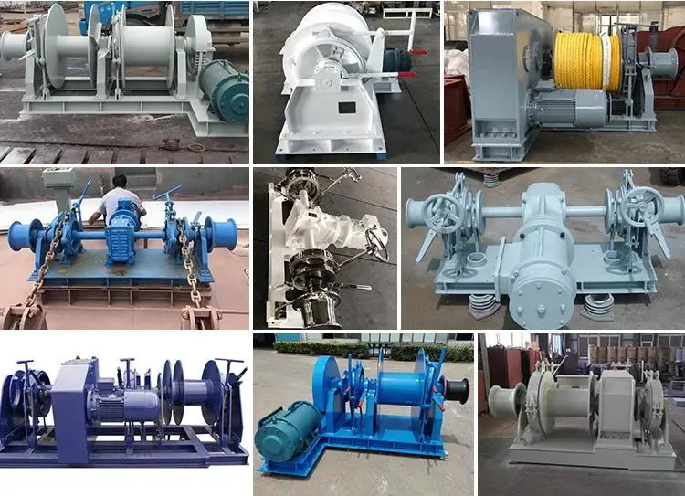 Single Drum or Double Drum Hydraulic Anchor Winch with Cable Reel