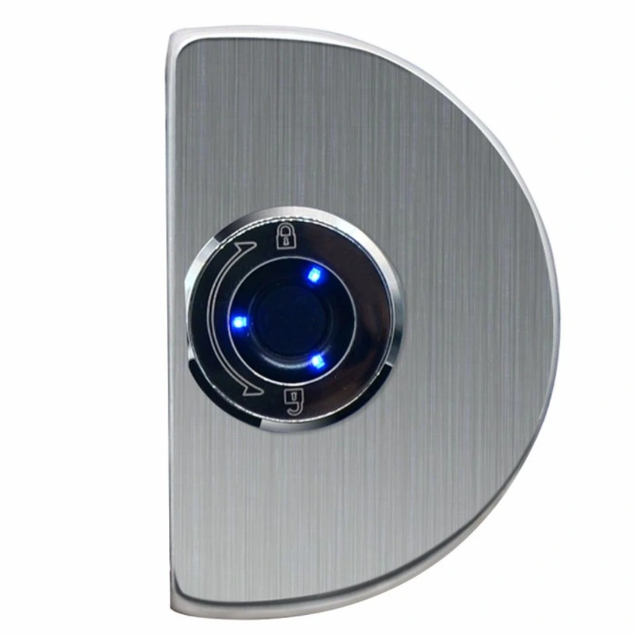 Safe No Drilling Intelligent Fingerprint Biometric Glass Door Smart Lock