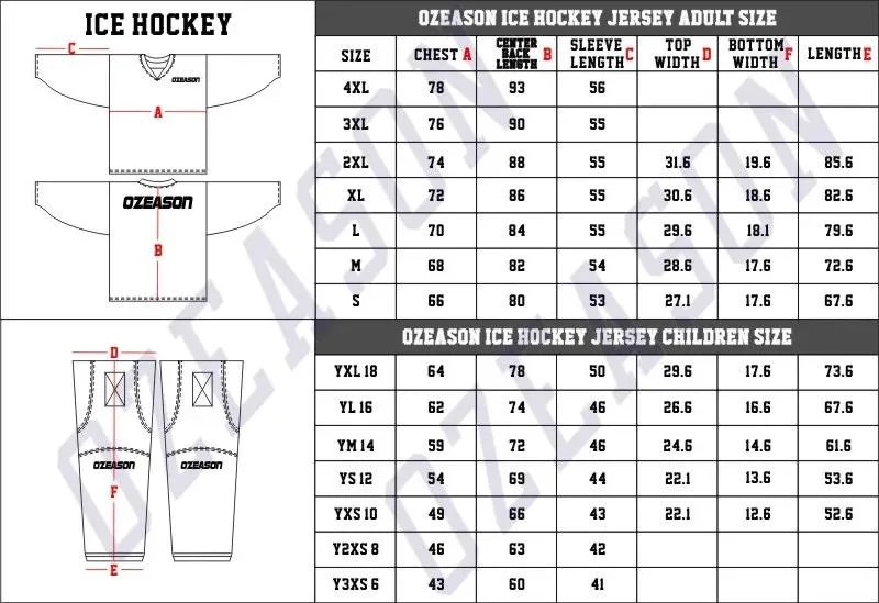 Goalie Hockey Jersey Team Set Sublimation Blank Custom Ice Hockey Hoodies