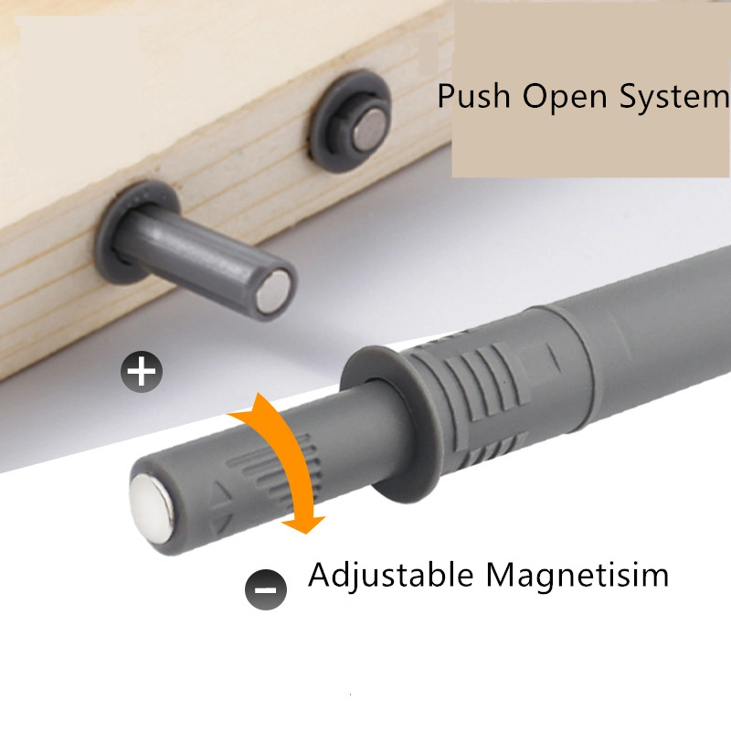 Magnetic Touch Latches Push to Opening System for Cabinet Door