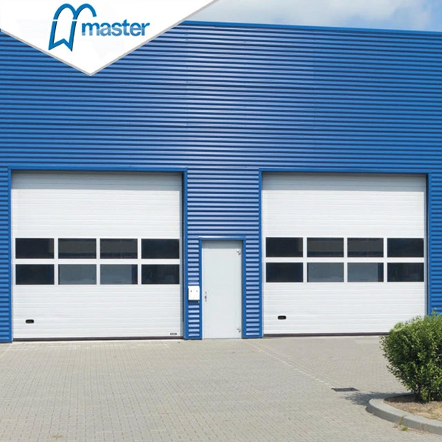 Automatic Commercial Industrial Exterior Vertical Lift Overhead Steel Sectional Door Manufacturer for Logistics or Warehouse