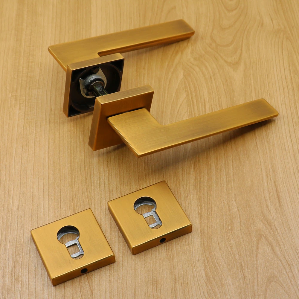 Silver Zamak Interior Door Lock Set, Silent Lock