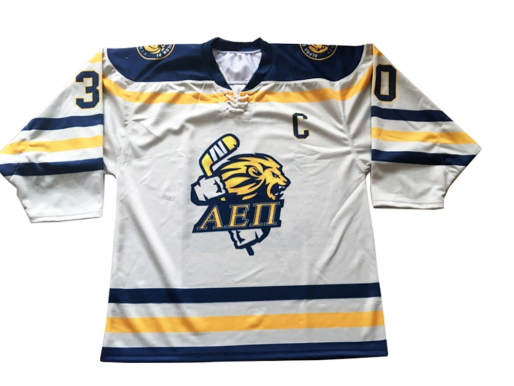 Cheap Wholesale Full Sublimation Printing 100% Polyester Funny Custom Ice Hockey Goalie Jersey