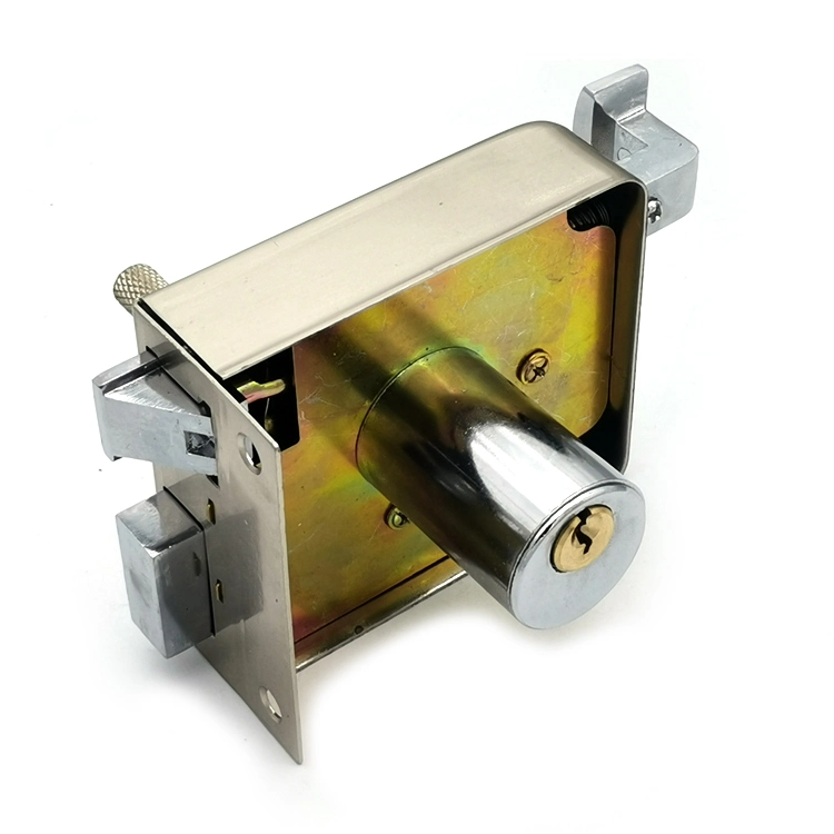 Door Brass Chapa Cerradura Fichadura Night Latch Solid Cylinder Security Chain Door Rim Lock