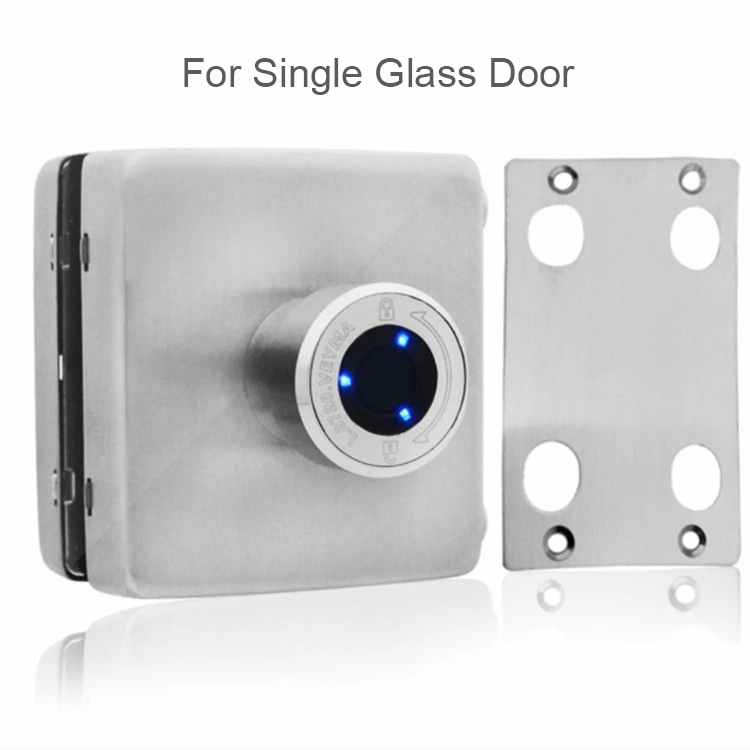 Safe No Drilling Intelligent Biometric Fingerprint Glass Door Smart Lock