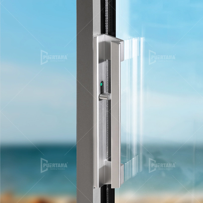 Aluminum Slimline Aluminium Double Glazed Glass Very Narrow Ultra High Quality Sliding Patio Door