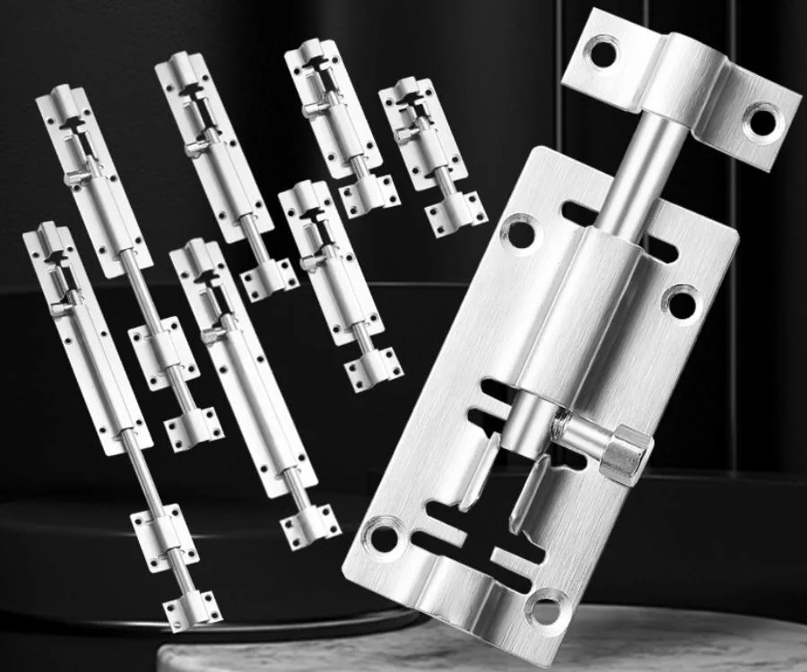 Stainless Steel Anti-Theft Door Lock Buckle Door and Window Accessories Latch