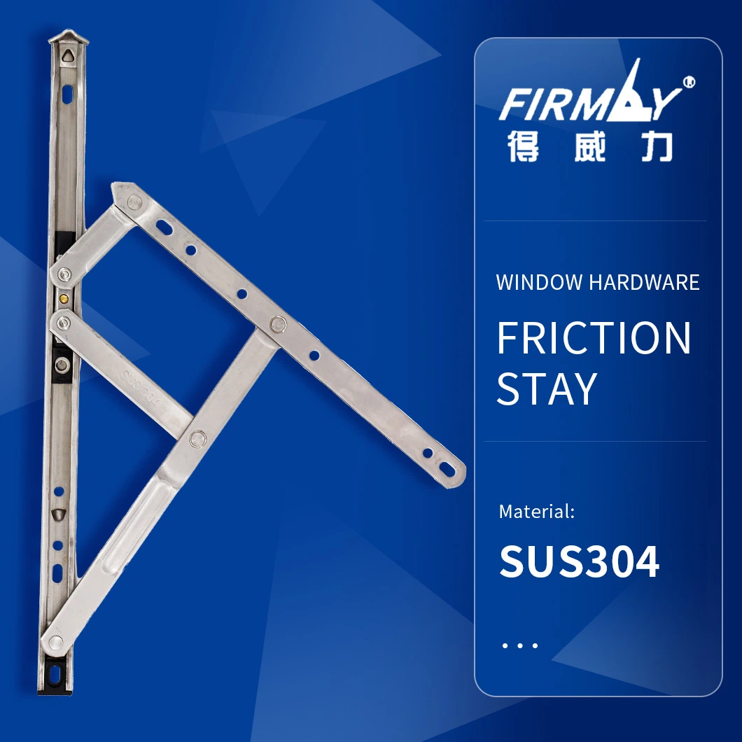 SS304 Custom Made Window Restrictor Aluminium Casement Window Stay Friction Stay