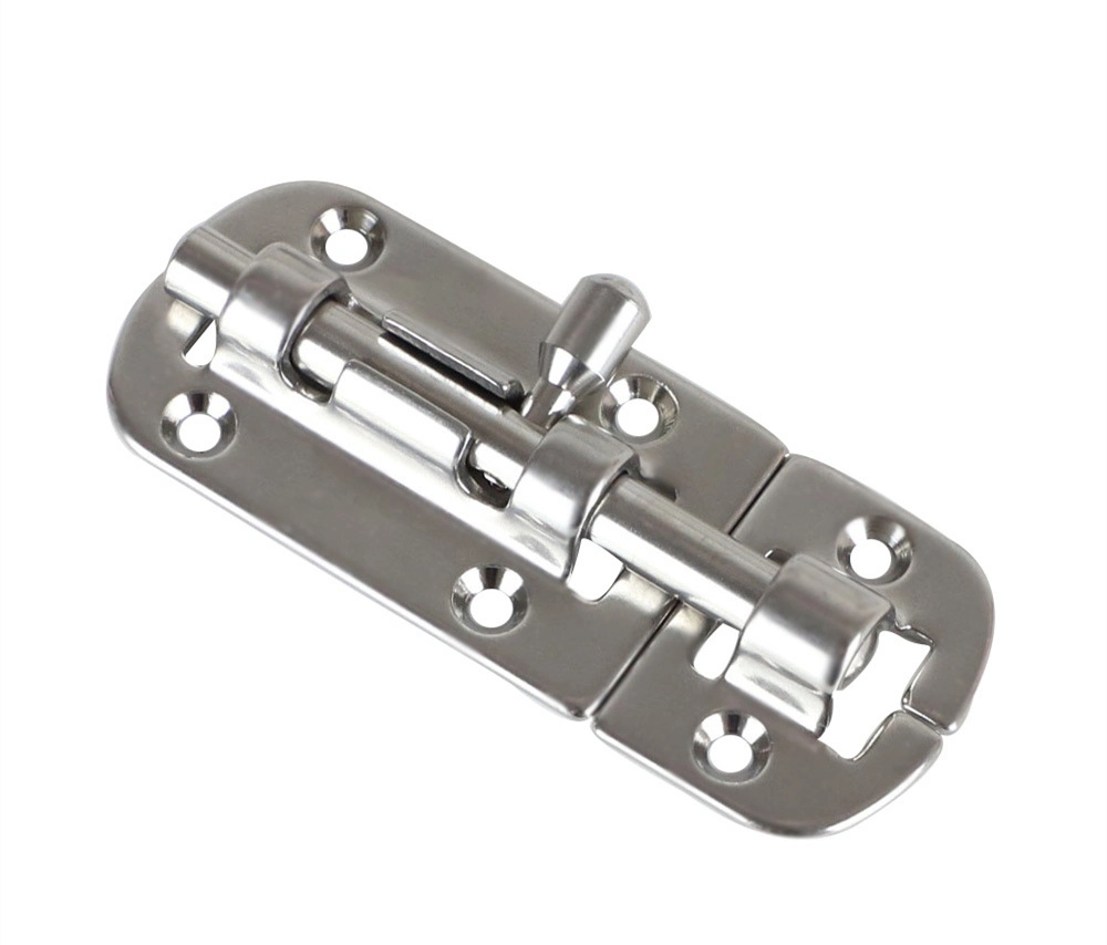 Marine Hardware Door Latch Sliding Lock Stainless Steel 316 Boat Bar Security Sliding Lock Marine Door Bolt Door Buckle