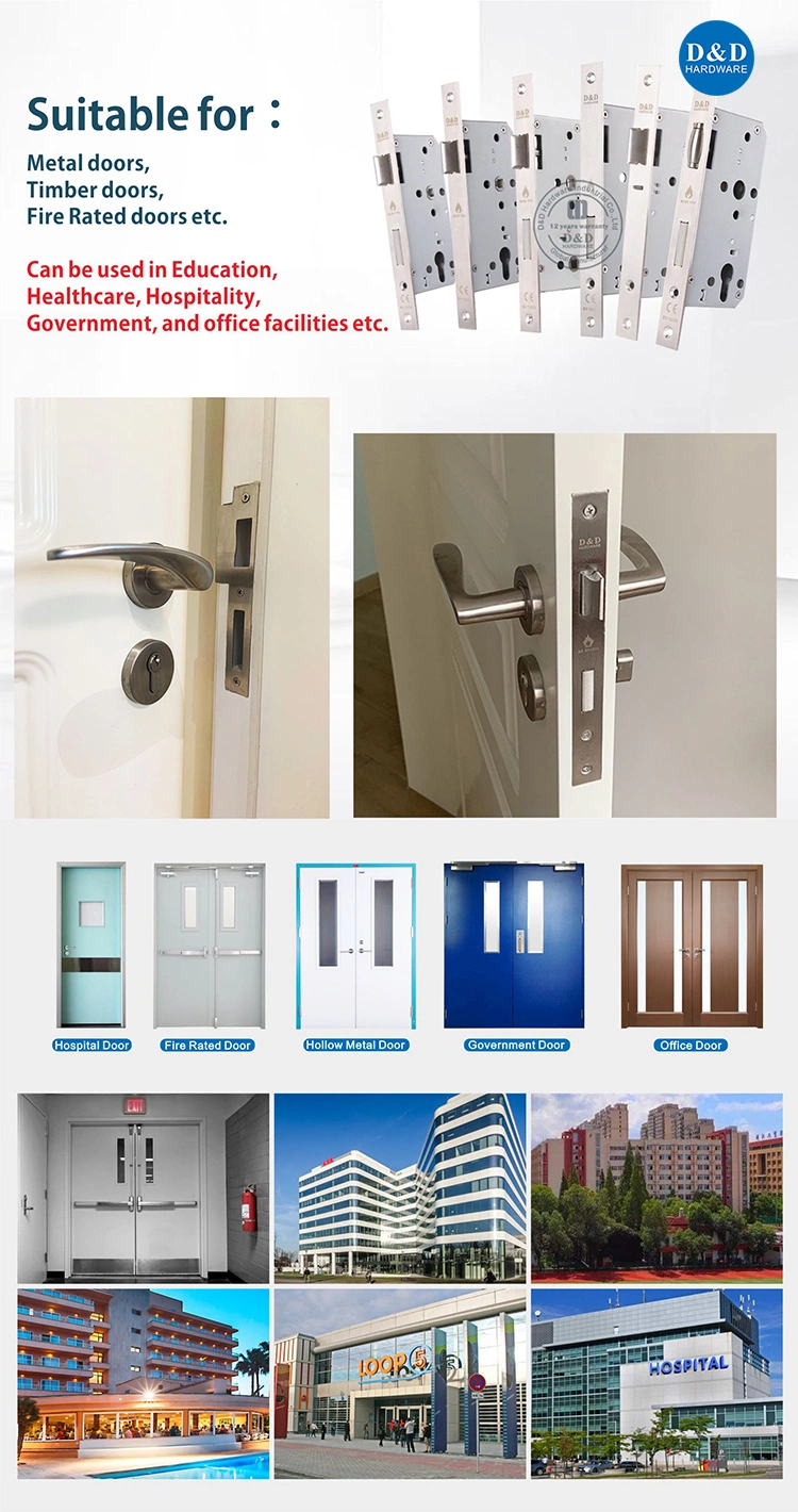 Door Hardware Fitting Roller Latch Bolt Locks for Residential Building