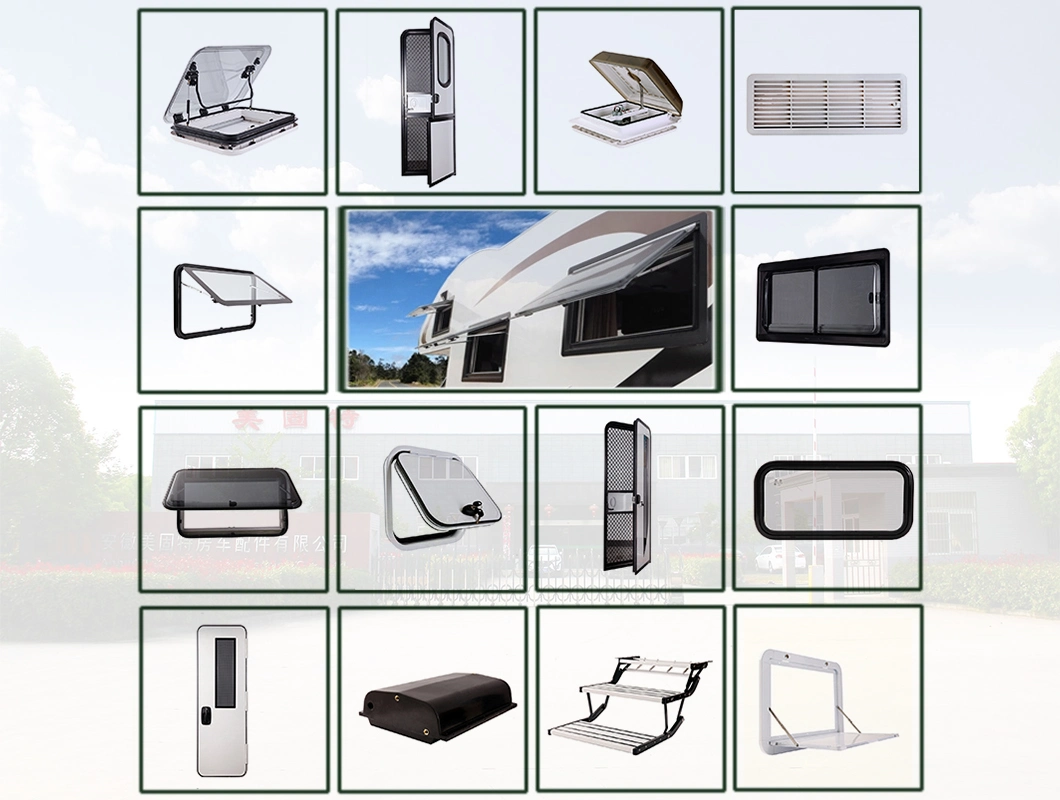 Maygood Customized Size Lockable Aluminium Luggage Hatch Door Awning Style RV Caravan Access Door