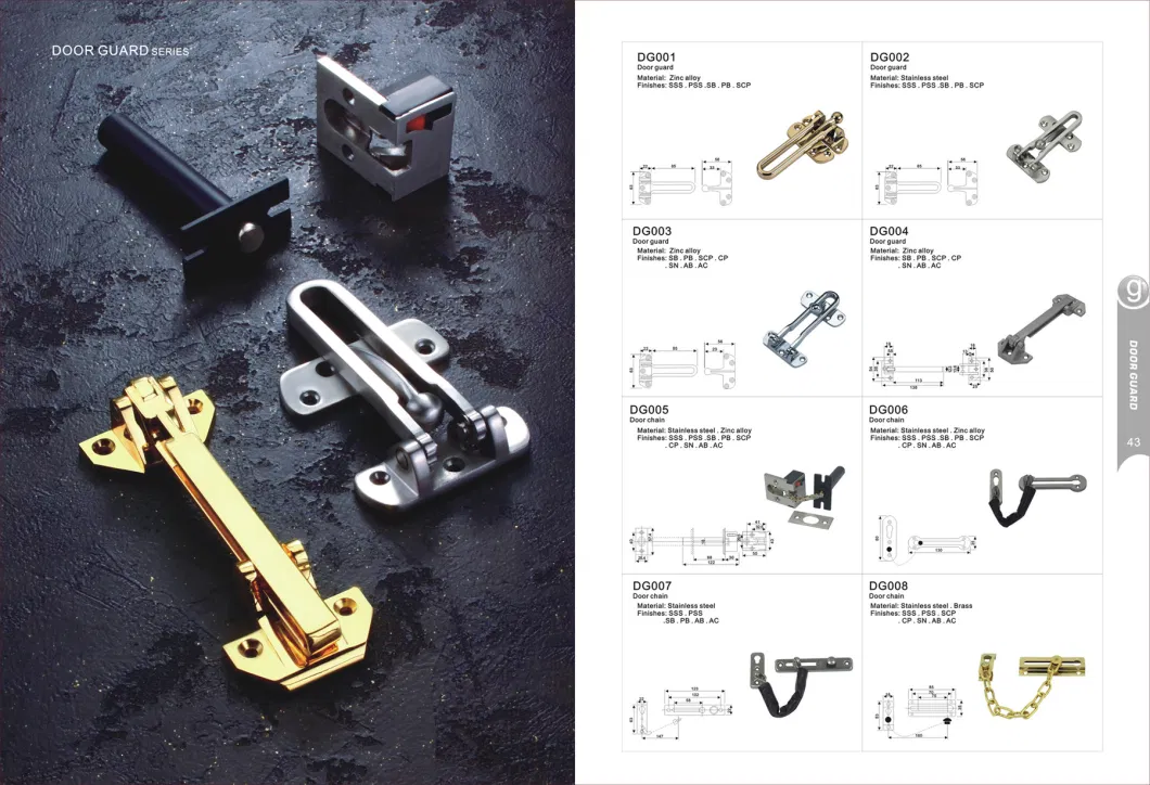 Cheaper and Stronger Door Iron Window Tower Bolt-Latch
