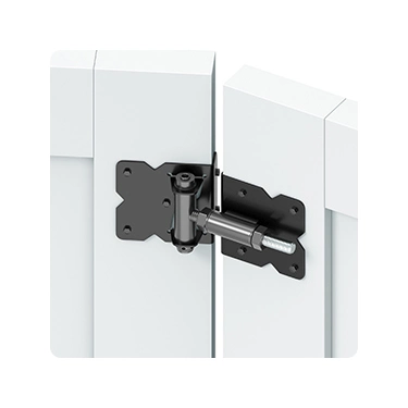 Adjustable Self-Closing Farm Wood/Vinyl/PVC Fence Gate Post Hinge and Door Latch Hardware