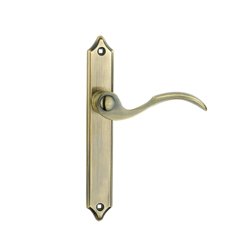 Universal Security Door Handle Thickened Panel Solid Indoor Dual Latch Barth Room Door and Balcony Door Lock