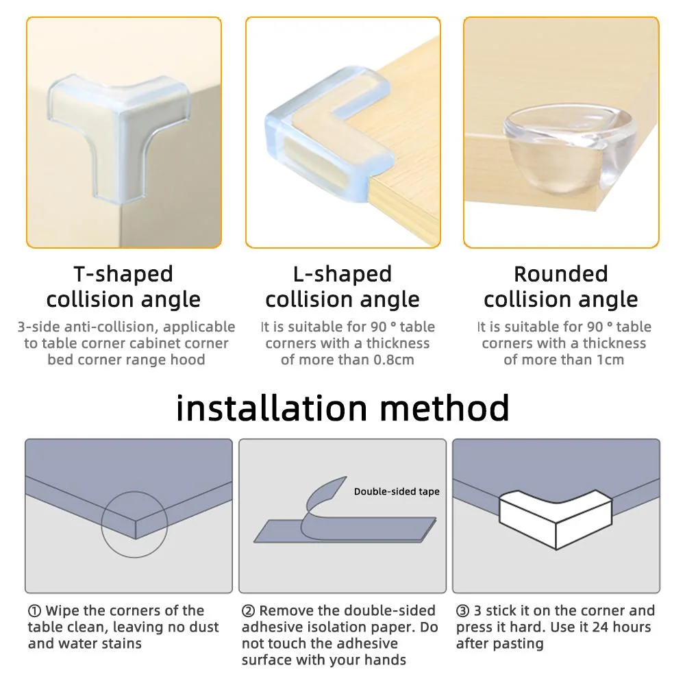 Baby Safety Luminous Silicone Protector Table Corner Edge Protection Cover Electric Socket Children Anticollision Guards