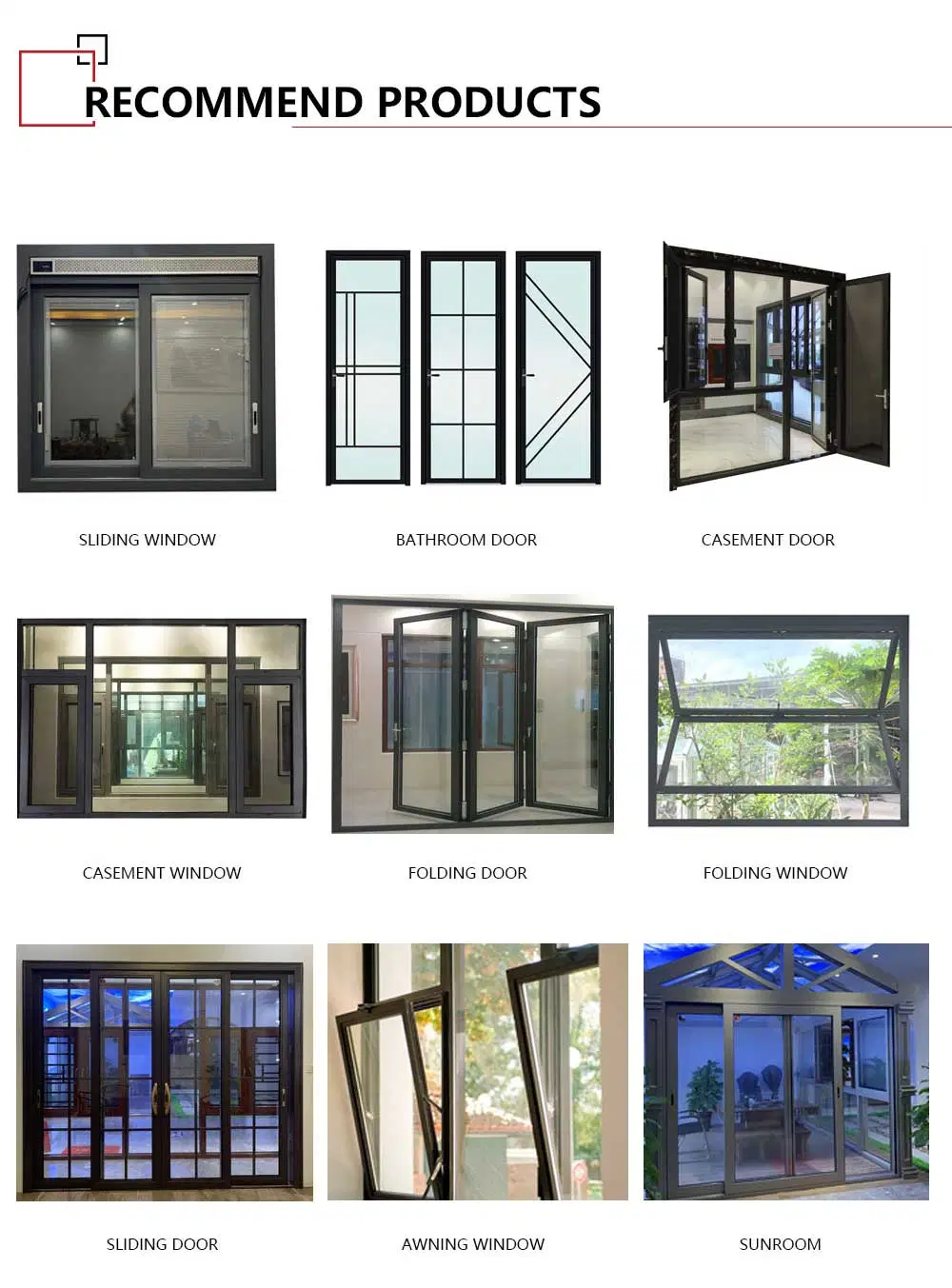 Aluminium Sliding Window House Apartment with Mosquito Net Double Glass Metal Grill Fixed/Casement Window