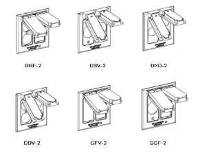 Aluminum Weatherproof Self Closing Outlet Box Covers