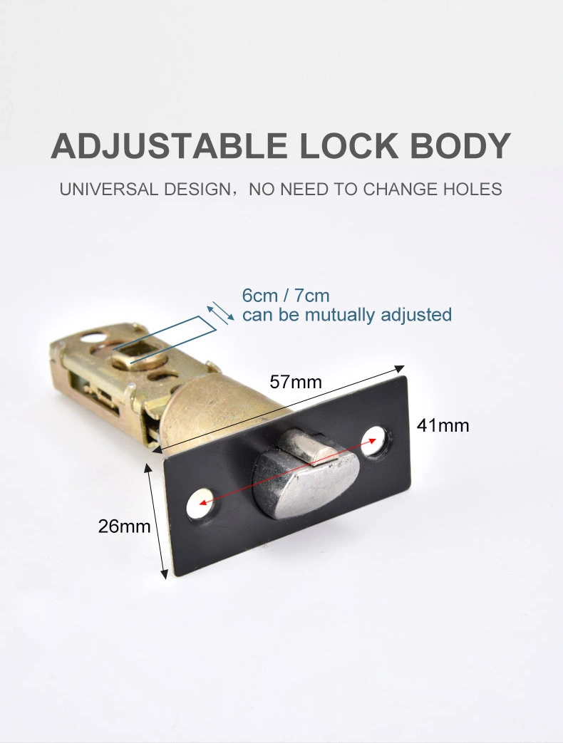 Contemporary Hot Sell Double Sided Zinc Alloy Tubular Door Handle Lever Lock