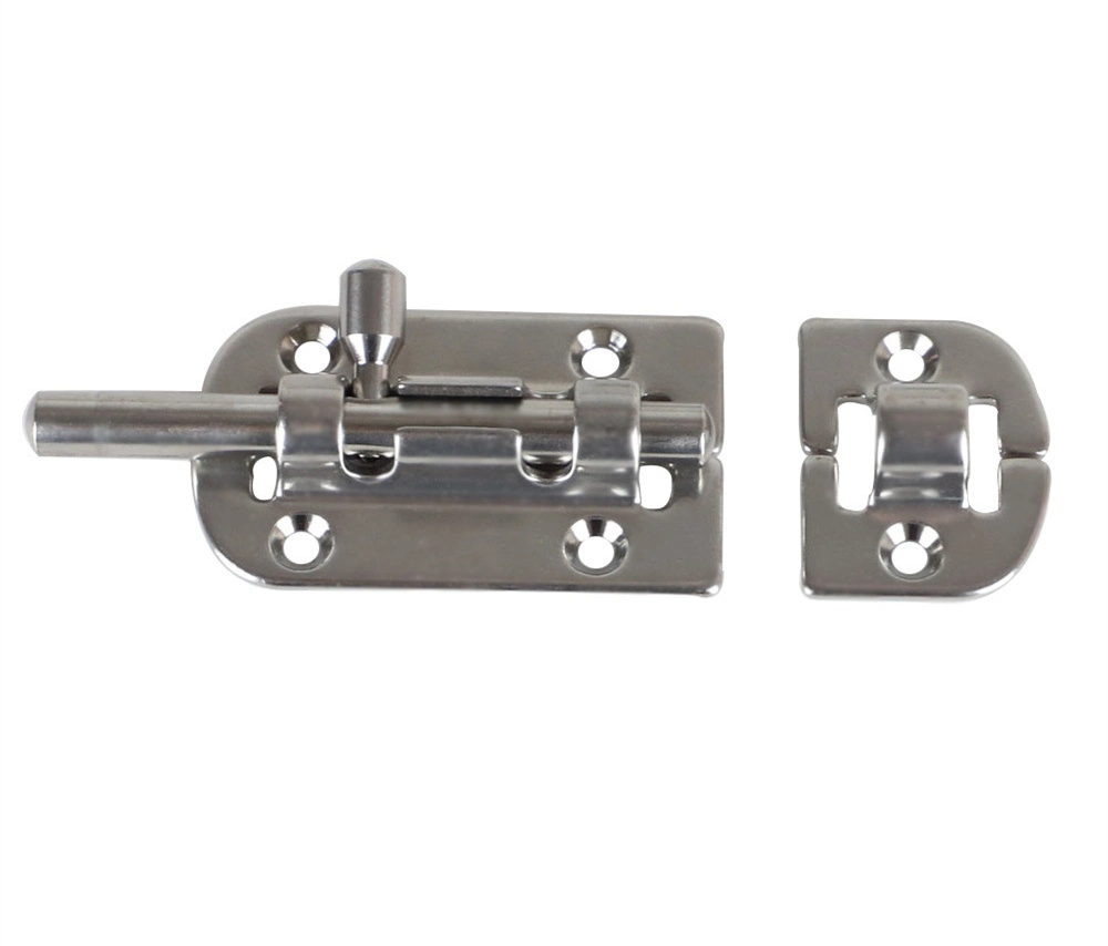 Marine Hardware Door Latch Sliding Lock Stainless Steel 316 Boat Bar Security Sliding Lock Marine Door Bolt Door Buckle