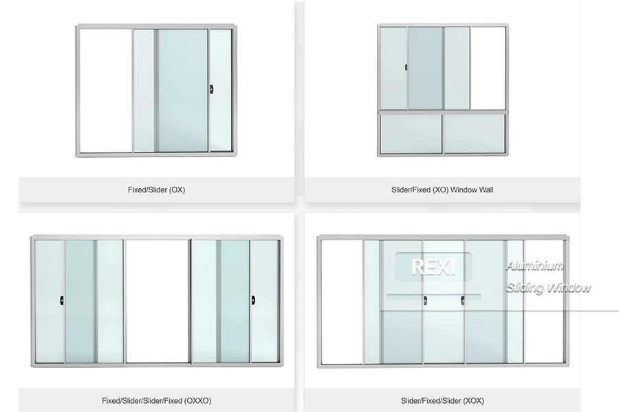 Aluminium Glass Sliding Windows Aluminum Frame Doors Lift French Double Glazed Tempered Laminated Folding Biflold