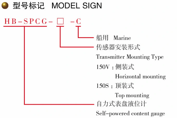 Hb-Spcg Self-Reliance Type Water Level Switches Magnetic Liquid-Level Gauges Fuel Tank Liquid Level Switch