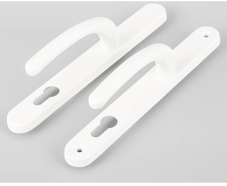 White Powder Coating Chrome Aluminum Alloy Lock Door Window Handle