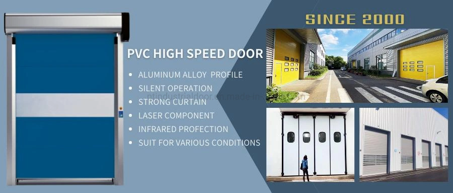 Speed Roll up Door Colorful and Safety High Speed PVC Rolling Door for Industrial Open Close 0.6-1.2m/S Speed Rolling Door